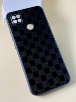 Накладка силикон/кожа LOGO Xiaomi Redmi 9C/10A красный — изображение 3