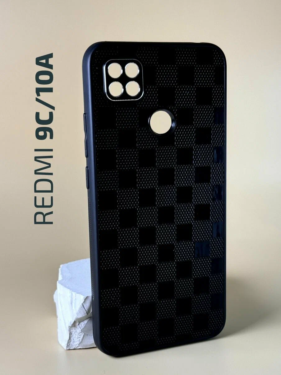 Накладка силикон/кожа LOGO Xiaomi Redmi 9C/10A Red Накладка силикон/кожа LOGO Xiaomi Redmi 9C/10A Red
