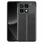 Накладка силикон/кожа Xiaomi Poco X6 чёрный — изображение 2
