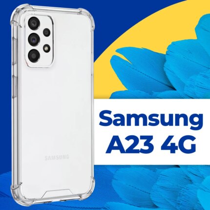 Накладка силикон/пластик PRC Armor Samsung A23 с подставкой Red