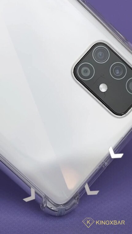 Накладка силикон/пластик PRC Armor Samsung A33 с подставкой Silver