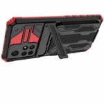 Накладка силикон/пластик PRC Armor Xiaomi Poco X4 Pro/Note 11 Pro с подставкой чёрный — изображение 2