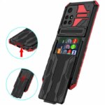 Накладка силикон/пластик PRC Armor Xiaomi Poco X4 Pro/Note 11 Pro с подставкой Black