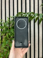 Накладка силикон/пластик prc armor xiaomi redmi 14С/poco c75 с подставкой black