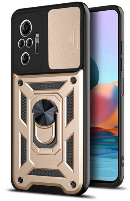 Накладка силикон/пластик PRC Armor Xiaomi Redmi Note 10 PRO с подставкой Blue