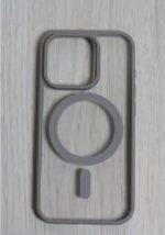 Накладка силикон/пластик PRC Fiber Armor с MagSafe и подставкой Apple iPhone 15 Pro титановый — изображение 2