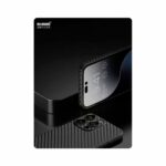 Накладка силикон/пластик PRC Карбон Premium Apple iPhone 15 Pro чёрный — изображение 3