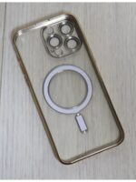 Накладка силикон/пластик PRC Logo Apple iPhone 16 золотой — изображение 4