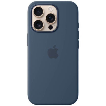 Накладка силикон/пластик PRC Logo Iphone 16  PRO  MAX Dark Blue