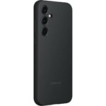 Накладка силикон/пластик PRC матовая с цветными краями и кольцом Samsung A35 чёрный — изображение 2