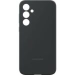 Накладка силикон/пластик PRC матовая с цветными краями и кольцом Samsung A35 чёрный — изображение 3