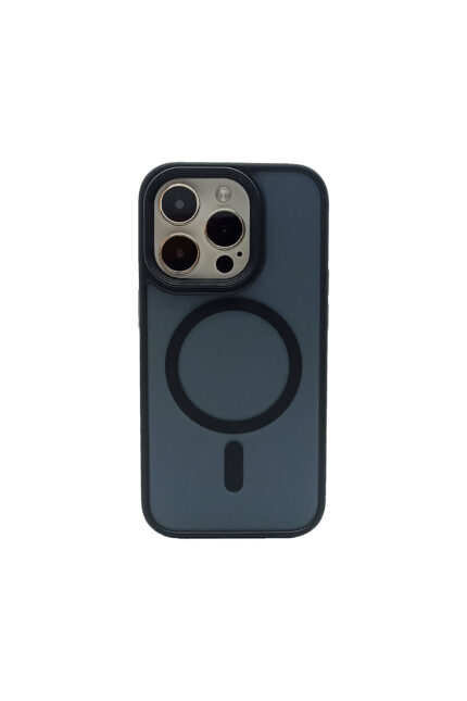 Накладка силикон/пластик PRC матовая с цветными краями IPhone 14  PRO Dark Blue
