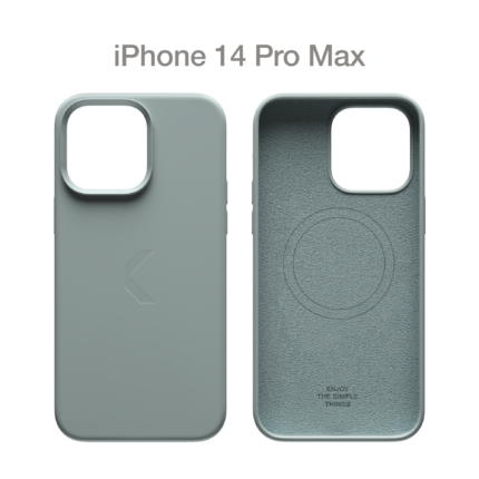 Накладка силикон/пластик PRC матовая с цветными краями IPhone 14  PRO  MAX Green