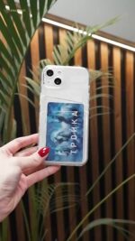 Накладка силикон/пластик PRC с кардхолдером IPhone 13 PRO Max Grey