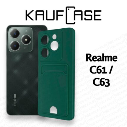 Накладка силикон/пластик PRC с кардхолдером Realme C61/C63 Purple