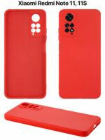 Накладка силикон/пластик PRC с кардхолдером Xiaomi Redmi Note 11 4G/11S 4G Wine Red