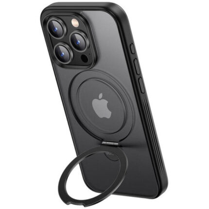 Накладка силикон/пластик PRC SkyArmor Rainbow с MagSafe и подставкой IPhone 15 PRO
