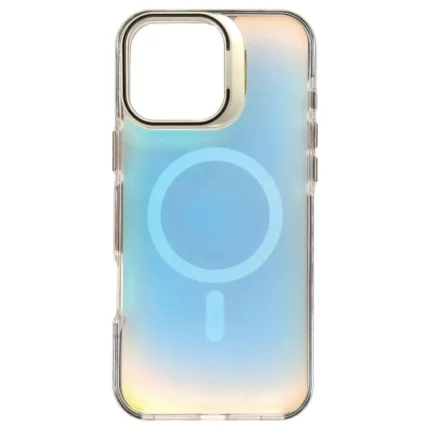 Накладка силикон/пластик prc skyarmor rainbow с magsafe и подставкой iphone 16 pro max