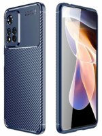 Накладка силикон/пластик PRC Xiaomi Redmi Note 11  PRO Plus с магнитной подставкой Dark Blue