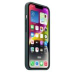 Накладки силикон/кожа Leather Case Apple iPhone 14 коричневый — изображение 4