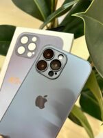 Накладки силикон/стекло AG Glass Case Apple iPhone 13 Pro графитовый чёрный — изображение 2