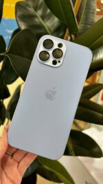 Накладки силикон/стекло AG Glass Case Apple iPhone 13 Pro розовый — изображение 3
