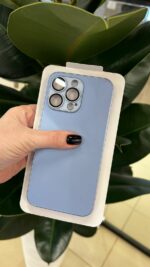 Накладки силикон/стекло AG Glass Case Apple iPhone 13 Pro розовый — изображение 4