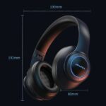 Наушники беспроводные полноразмерные с микрофоном Awei A300BL чёрный — изображение 3