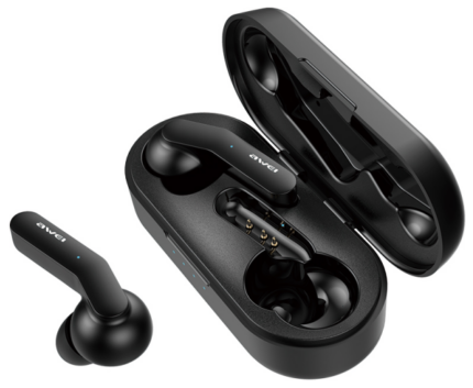 Наушники-bluetooth TWS с микрофоном Awei T10C Black
