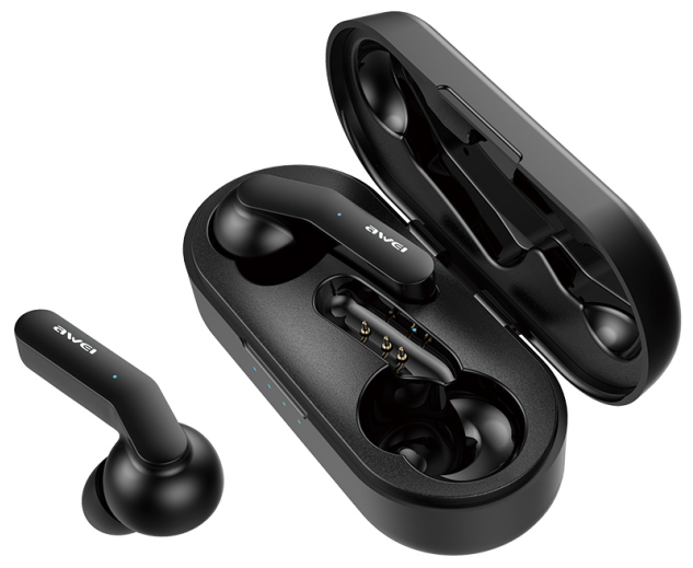 Наушники-bluetooth TWS с микрофоном Awei T10C Black Наушники-bluetooth TWS с микрофоном Awei T10C Black
