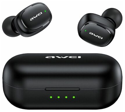 Наушники-bluetooth TWS с микрофоном Awei T13 Pro Black