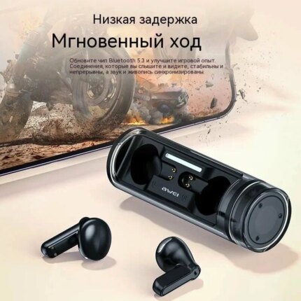 Наушники-bluetooth TWS с микрофоном Awei T77 White