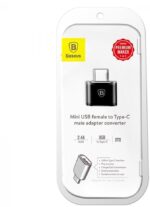 Адаптер OTG Baseus CATOTG-01 USB/USB-C чёрный — изображение 3