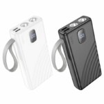 Портативное ЗУ Hoco J129A 20000mAh с дисплеем чёрный — изображение 3