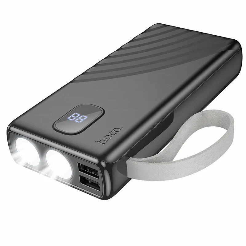 Портативное ЗУ Hoco J129A 20000 mAh с LED-фонариком Black Портативное ЗУ Hoco J129A 20000 mAh с LED-фонариком Black