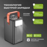 Портативное ЗУ Hoco J142 100000mAh 22.5W с дисплеем чёрный — изображение 4