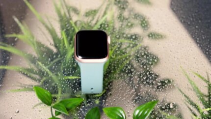 Ремешок Apple Watch силикон 42/44/45mmS Gray Blue