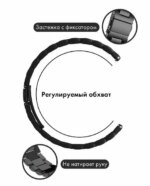 Ремешок для часов Блочный 20мм Черный — изображение 3