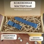 Ремешок для часов Кожа Apple Watch 38/40/41мм Темно-зеленый — изображение 2
