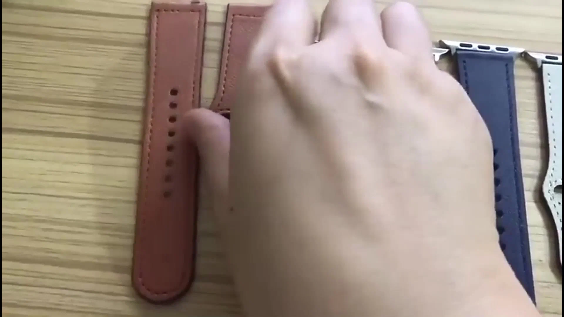 Ремешок для часов Кожа 20mm/Apple Watch 38/40/41mm Red Ремешок для часов Кожа 20mm/Apple Watch 38/40/41mm Red