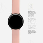 Ремешок для часов Силиконовый 22mm Розовый песок — изображение 3