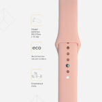 Ремешок для часов Силиконовый 22mm Розовый песок — изображение 4
