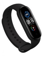 Ремешок на фитнес-браслет Mi Band 5/6 Nike Style Черный/Красный — изображение 2