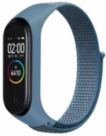 Ремешок на фитнес-браслет Mi Band 5/6 Nike Style Черный/Красный — изображение 3