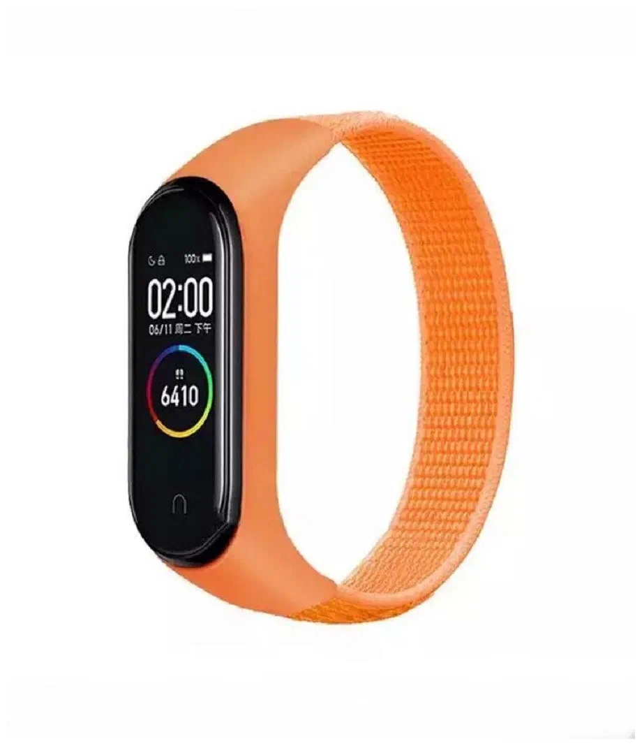 Ремешок на фитнес-браслет Mi Band 5/6 Nike Style Black/Red Ремешок на фитнес-браслет Mi Band 5/6 Nike Style Black/Red