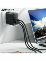 СЗУ AceFast A13 1USB+2USB-C 65W USB-C/USB-C чёрный — изображение 4