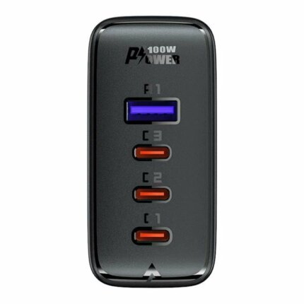 СЗУ AceFast A13 PD65W (2USB-C+1USB-A) Type-C/Type-C Black