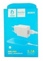 СЗУ Denmen DC02V 2USB 2.1A MicroUSB Black