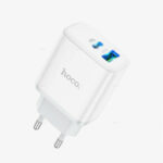 СЗУ Hoco C105A 1USB+1USB-C 20W USB-C/USB-C белый — изображение 2