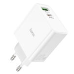 СЗУ Hoco C113A 1USB+1USB-C 65W USB-C/USB-C белый — изображение 3